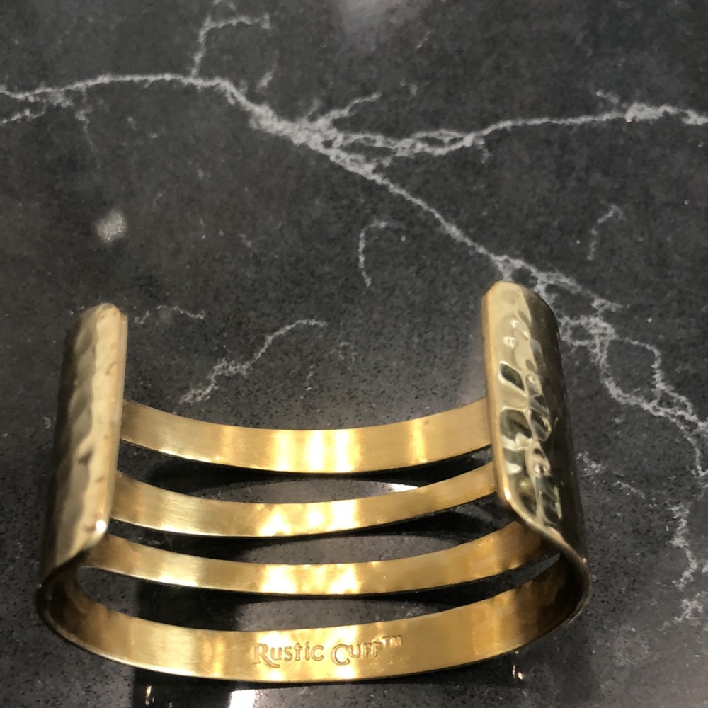Brass Rustic Cuff - image 2